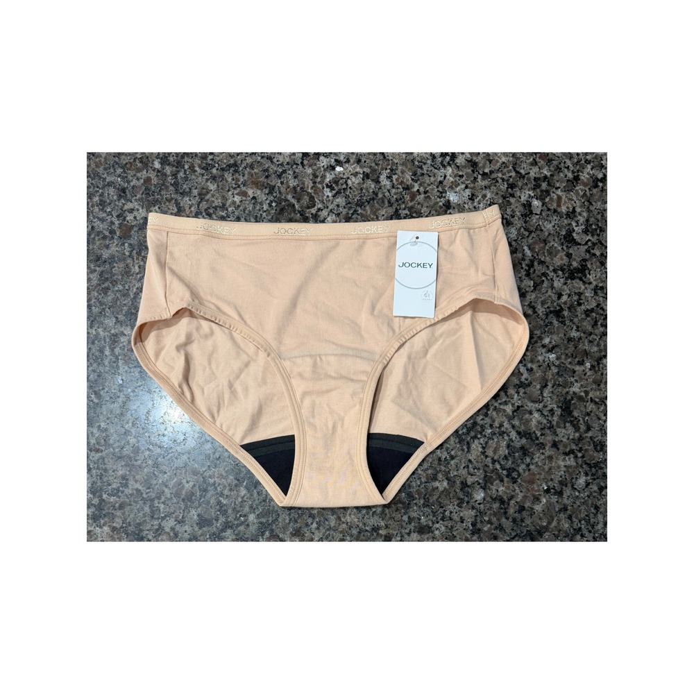 Jockey Worry Free Period Panty Bikini Nude Tan Medium 002583/274 New With Tags
